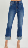 Cuffed Cropped Jeans