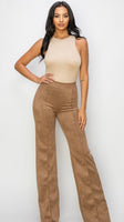 Suede Wide Leg