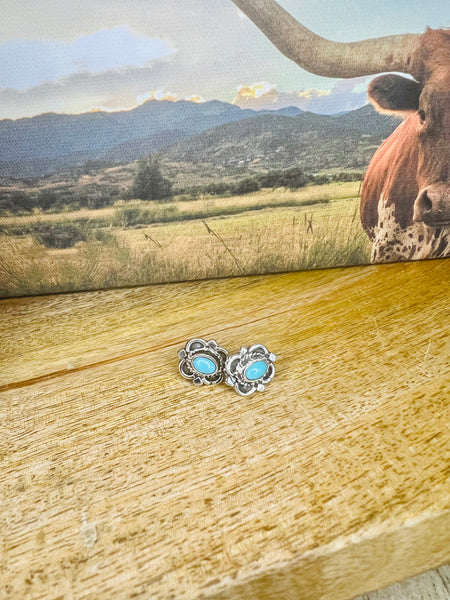 Turquoise Framed Studs