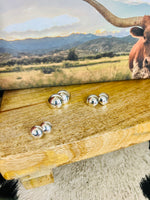 Sterling Button Studs